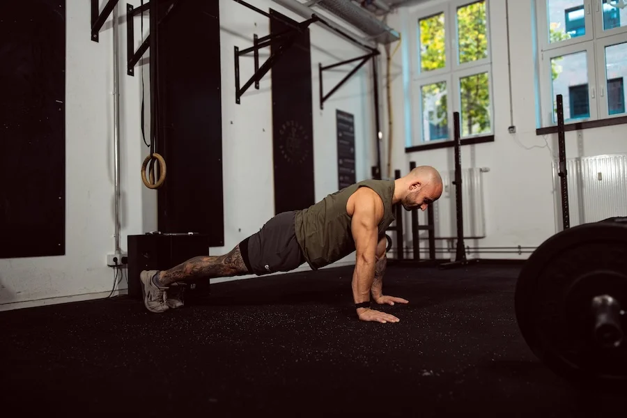 Athlet bei Push-ups