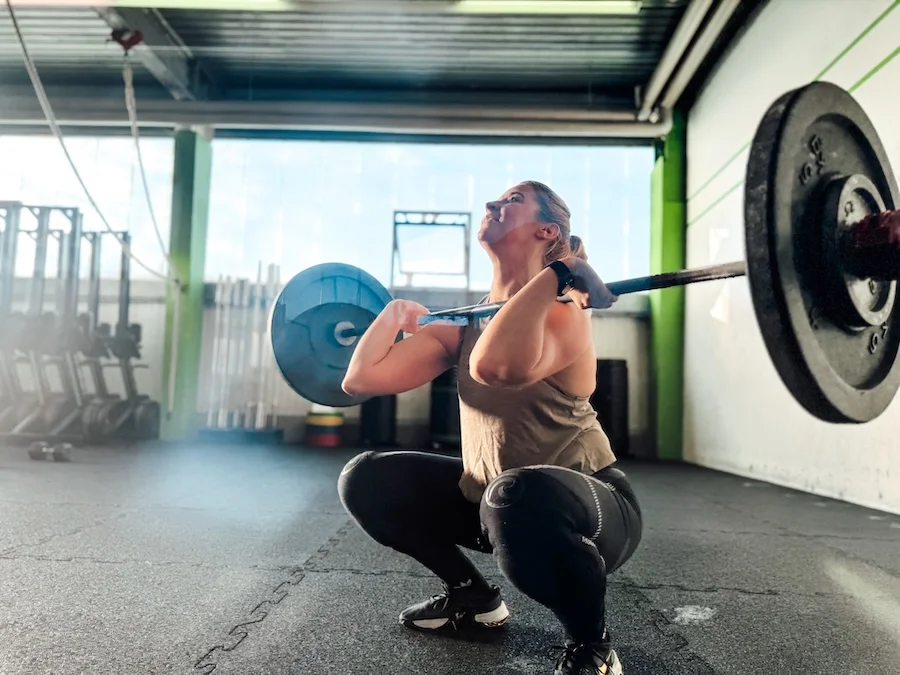 Athletin bei Front Squats