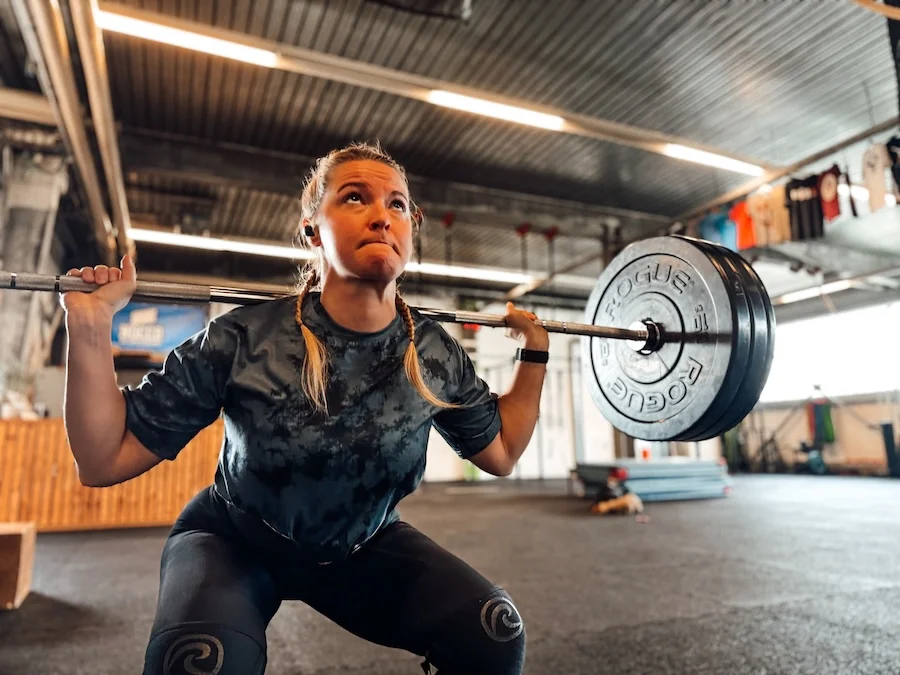 Athletin bei Back Squats