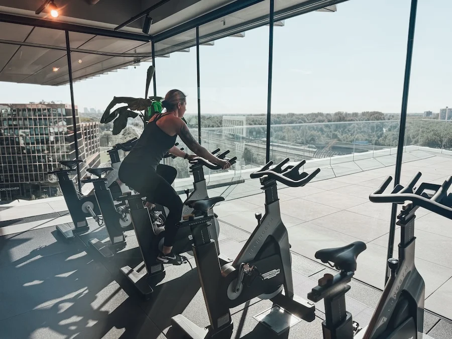 Athletin beim Ausdauertraining