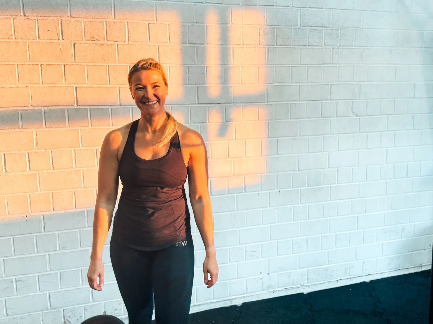 Athletin im Sonnenlicht