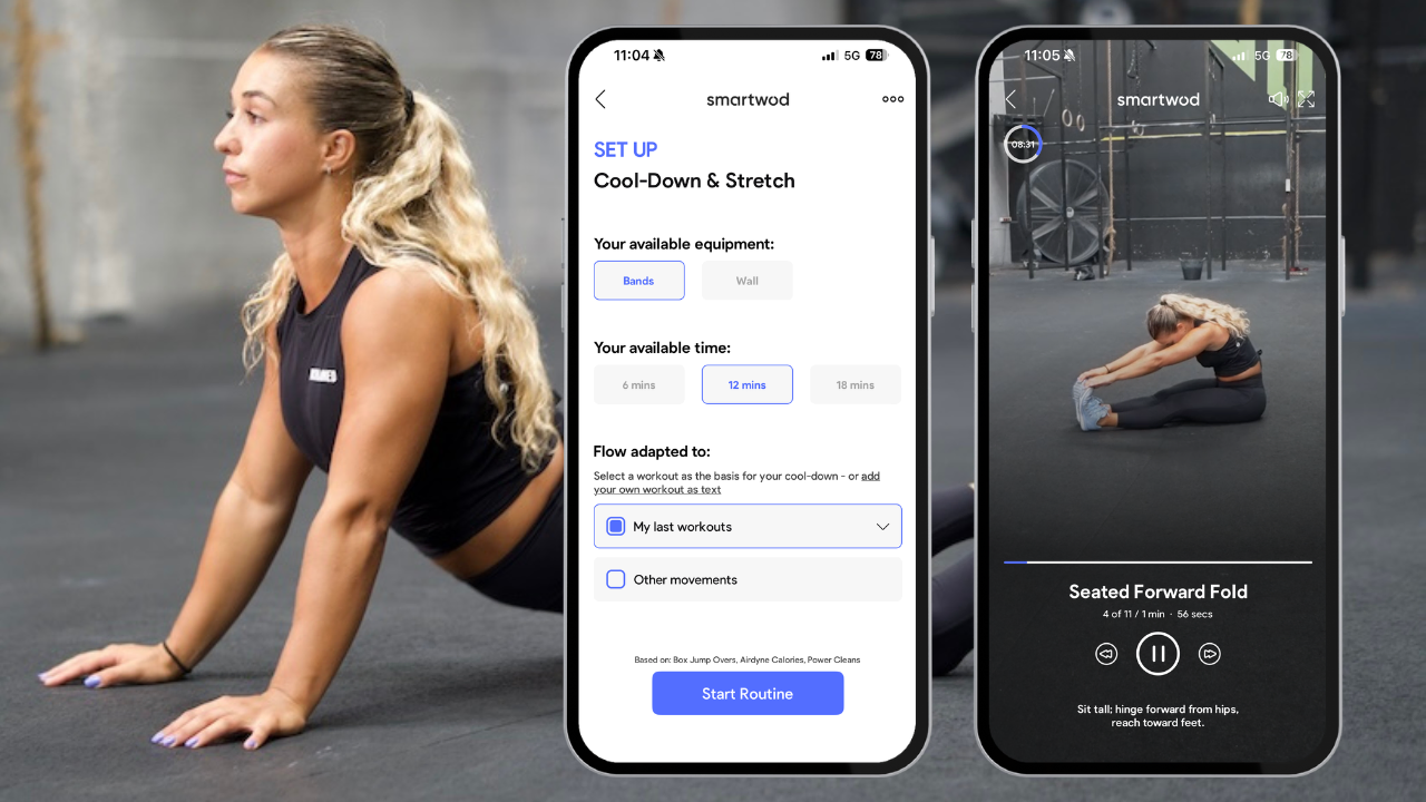 Cool-down Flow im SmartWOD Workout Generator