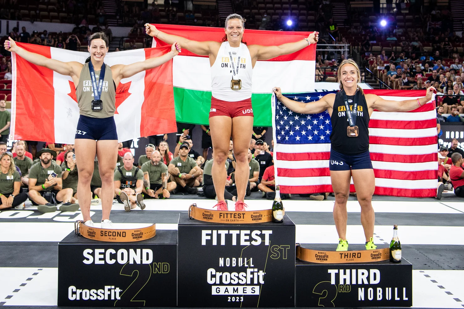 Die drei Gewinnerinnen der CrossFit Games 2023