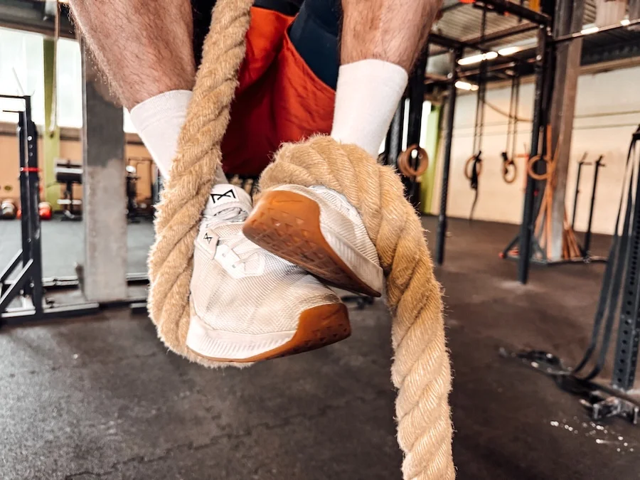 Fußstellung bei Rope Climbs