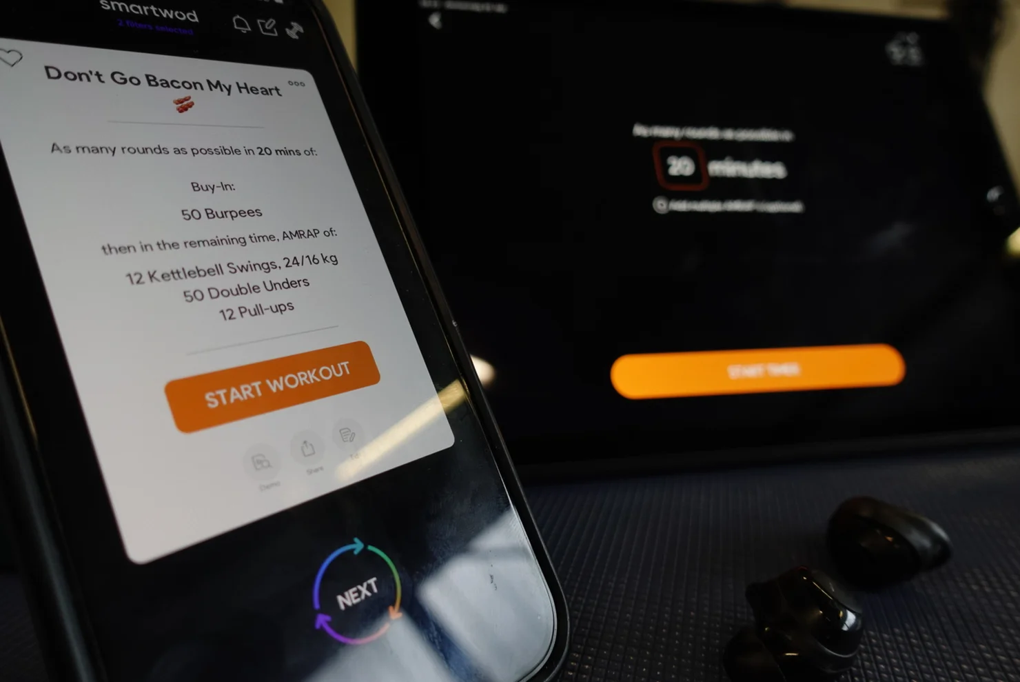 SmartWOD Apps auf Handy und Tablet